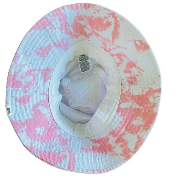 Vans Pink and White Marble Bucket Hat 100% Cotton - Picture 4 of 4